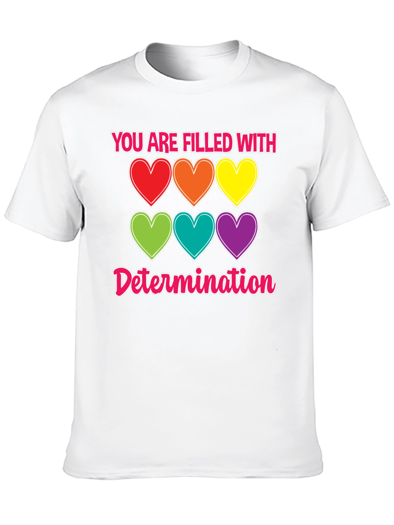 Determination Hearts T-Shirt - Unisex