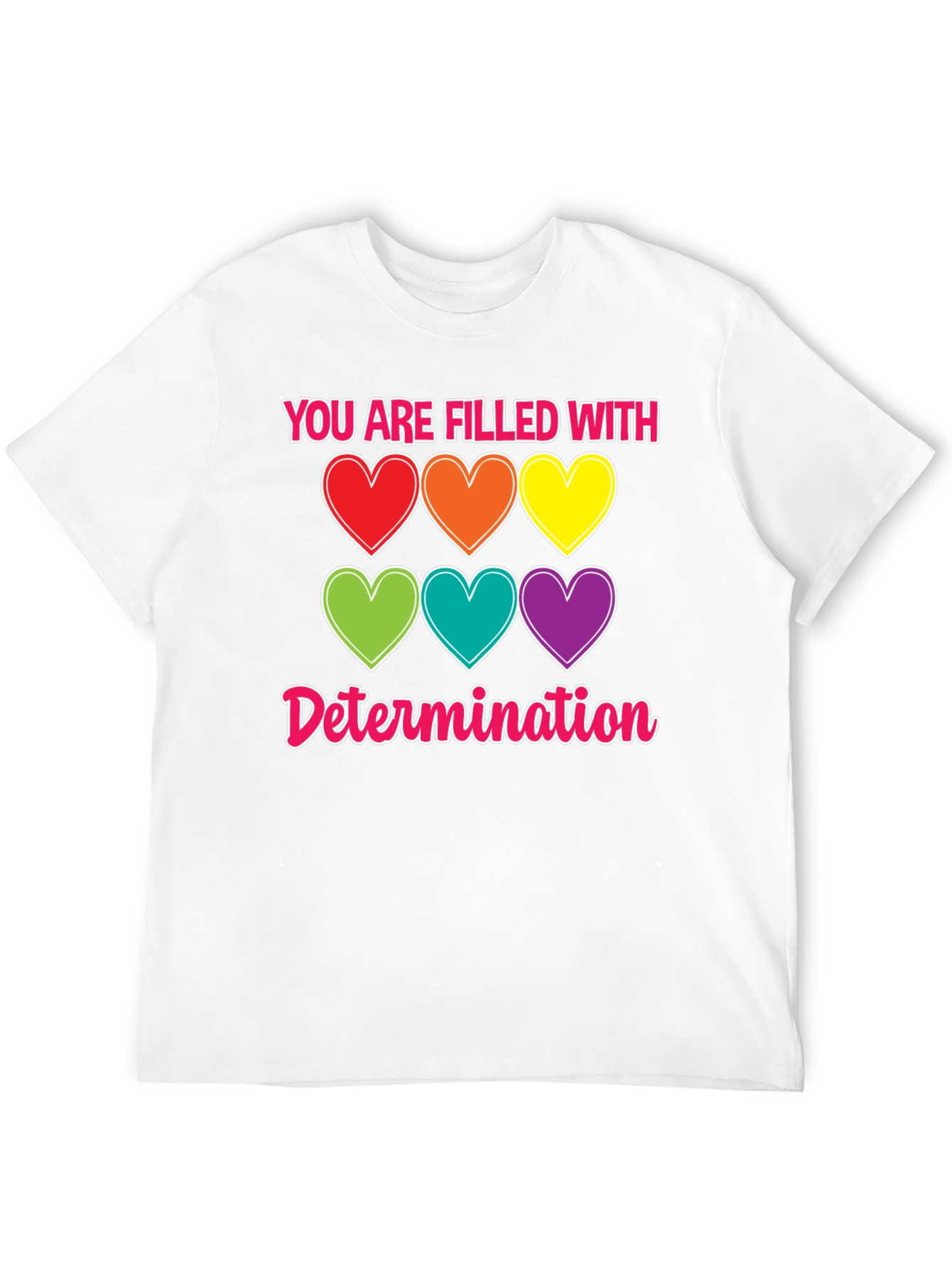 Determination Hearts T-Shirt - Unisex