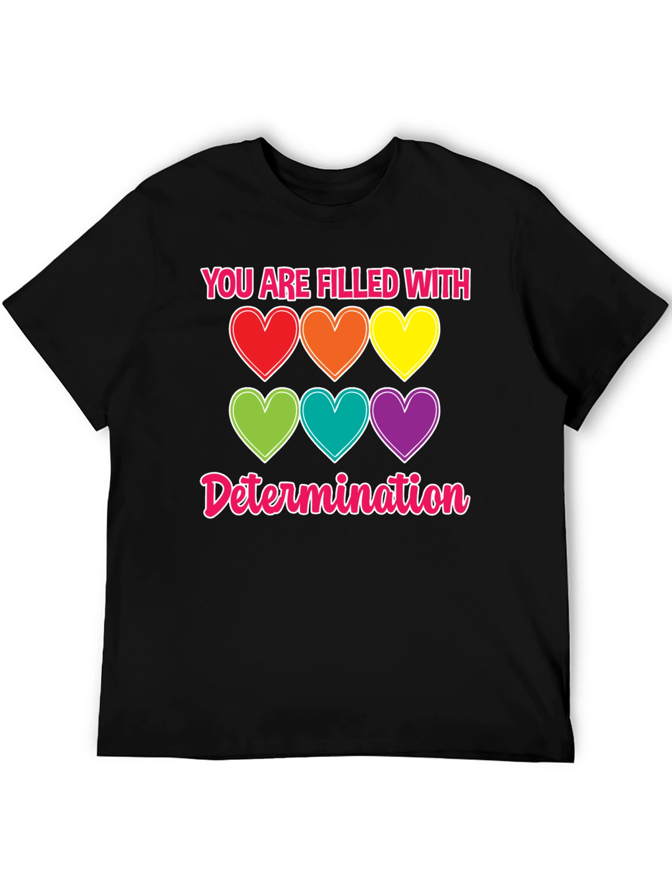 Determination Hearts T-Shirt - Unisex