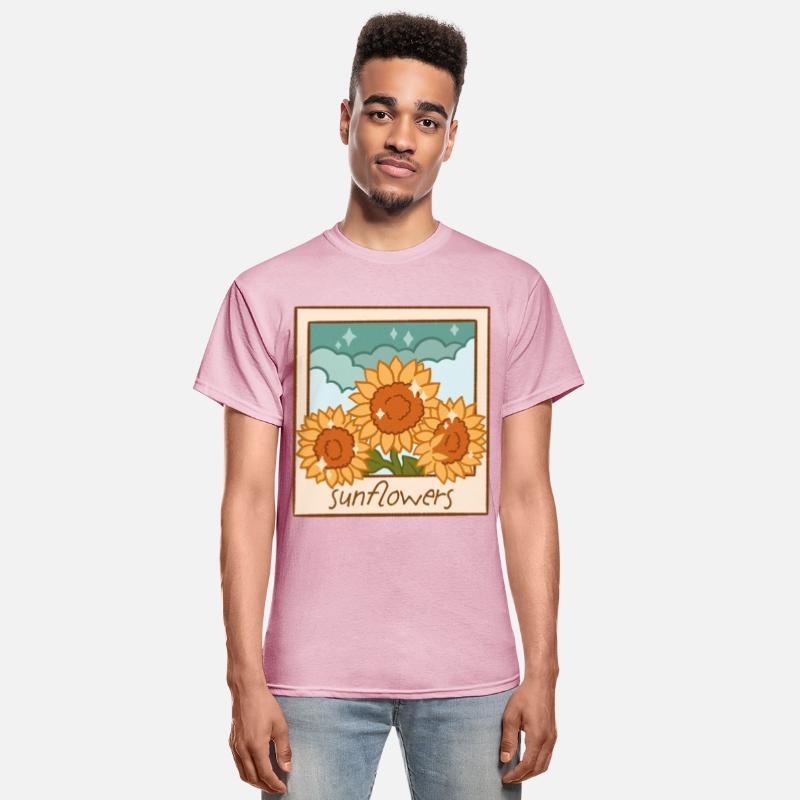 Sunflowers – Retro Polaroid Garden Art