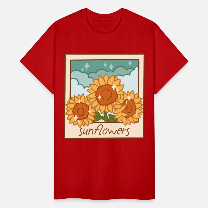 Sunflowers – Retro Polaroid Garden Art