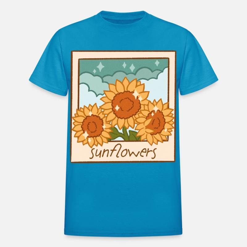 Sunflowers – Retro Polaroid Garden Art