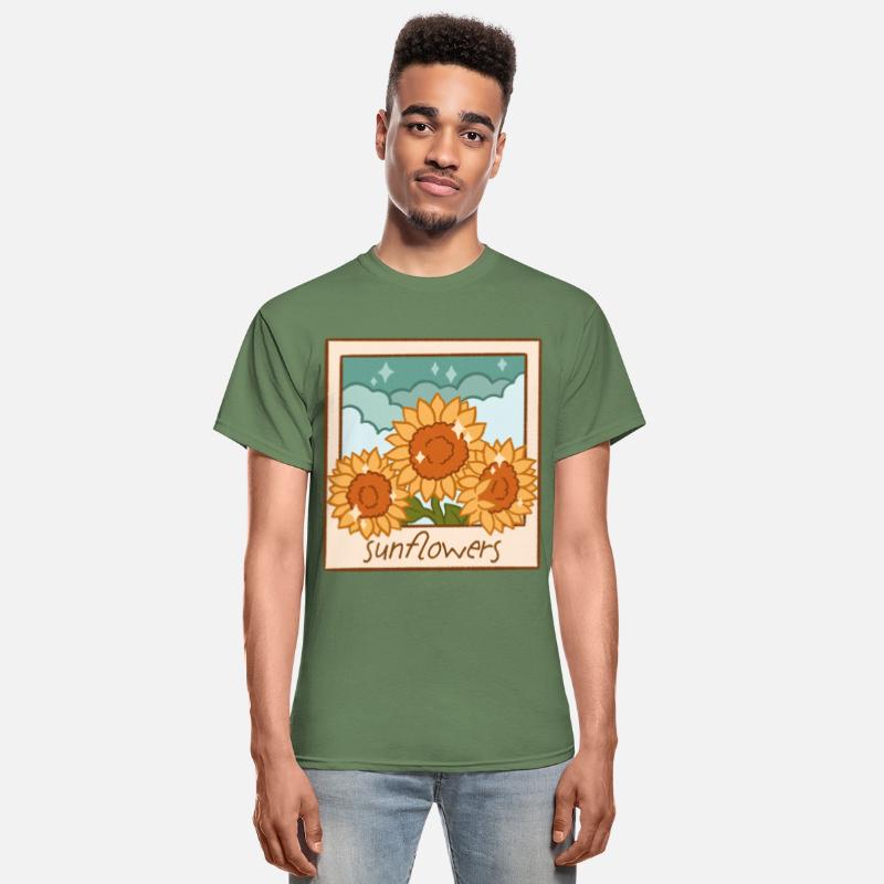Sunflowers – Retro Polaroid Garden Art