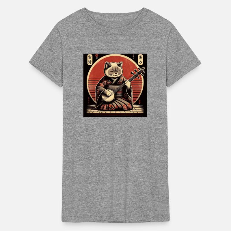 Sunset Musician Papyrus Scroll Japanese Art