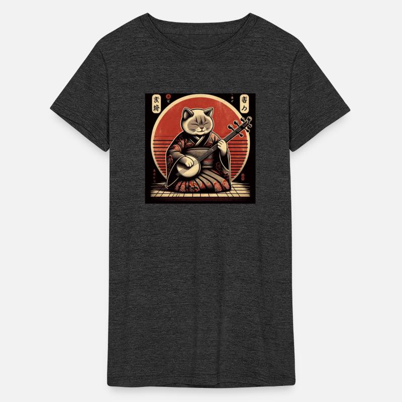 Sunset Musician Papyrus Scroll Japanese Art