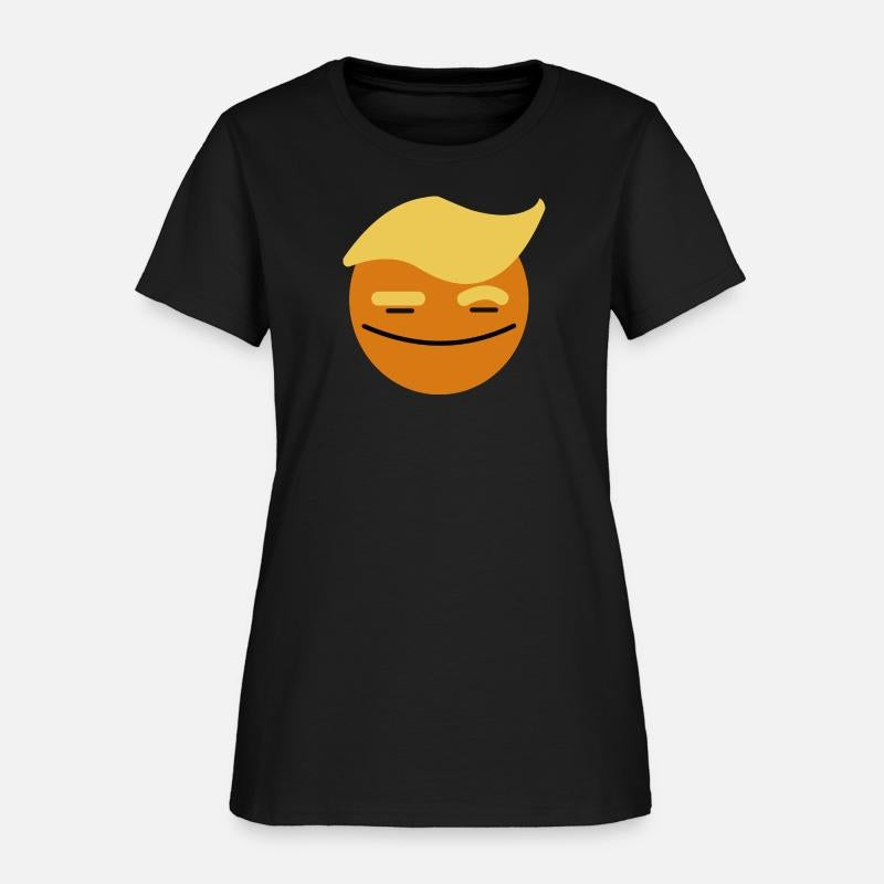 Support Donald J. Trump. Orange Trump Smile Face.