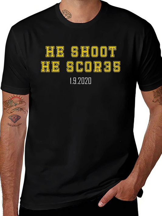 He Shoot He Score Basketball T-Shirt