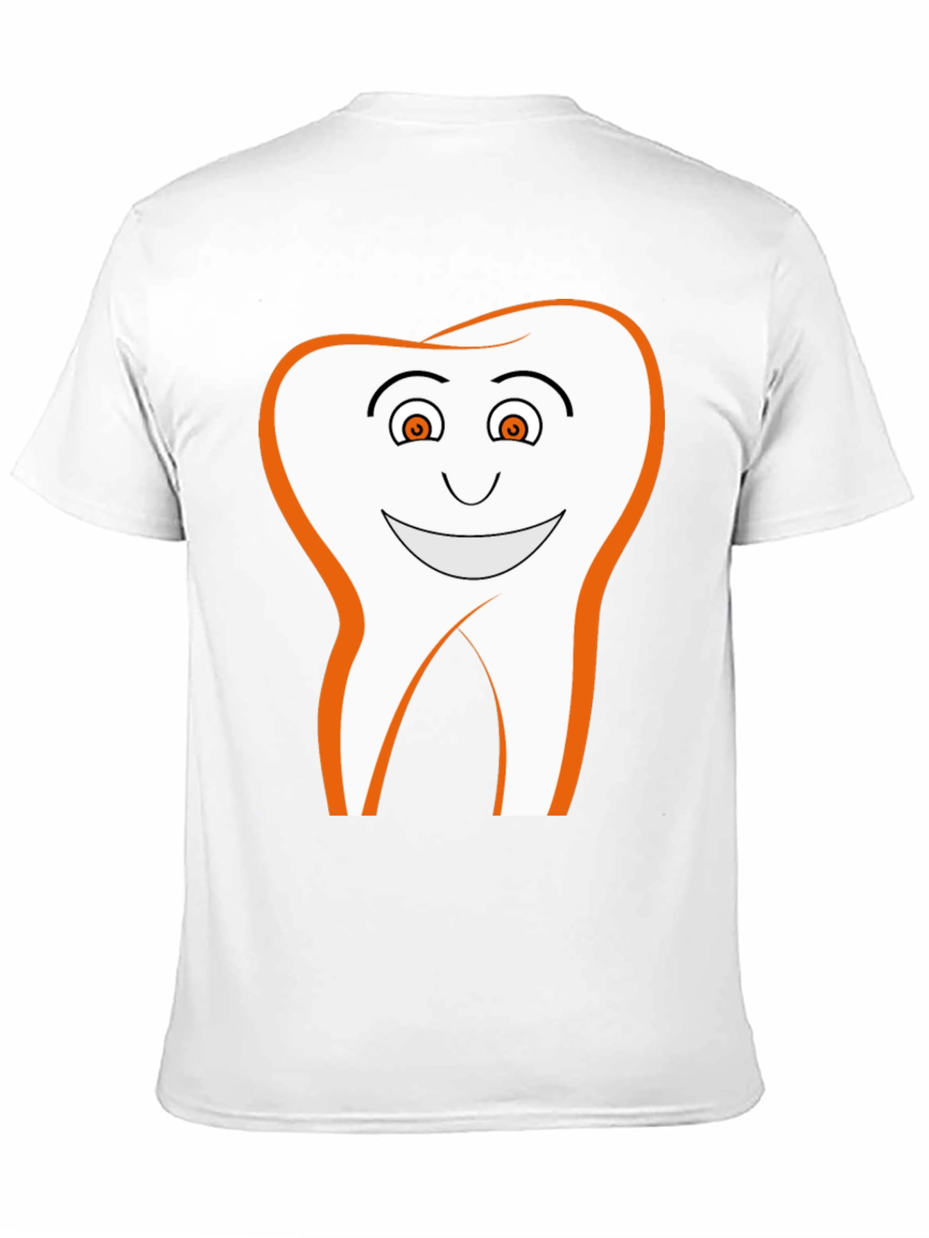 Smiling Tooth Graphic Tee - Black Cotton Blend T-Shirt