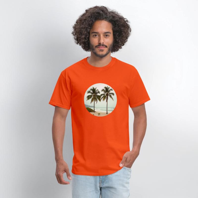 T shirt With Tropical Serenity