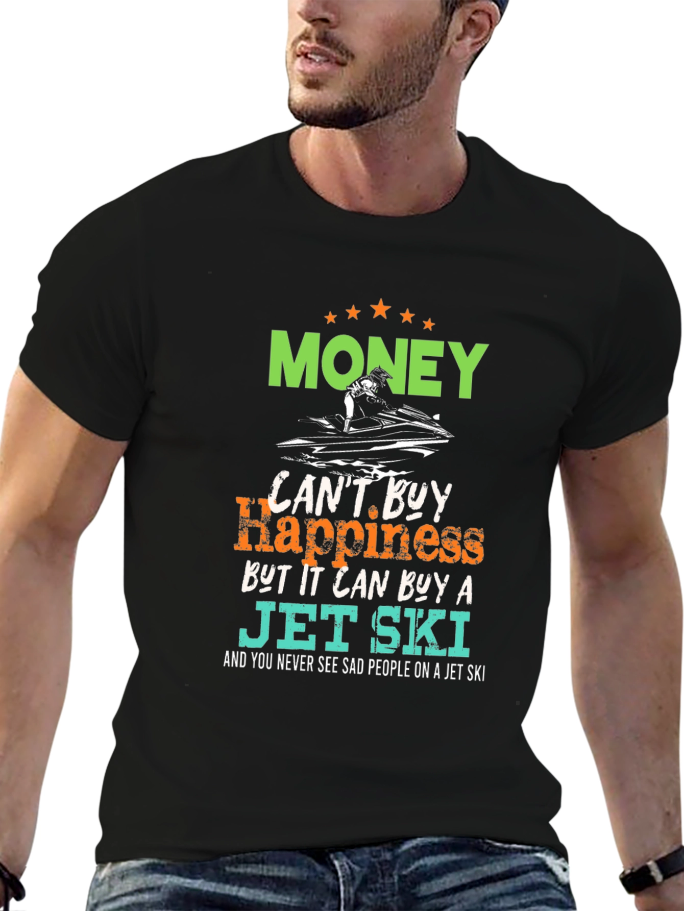 Money Can Buy a Jet Ski Graphic T-Shirt