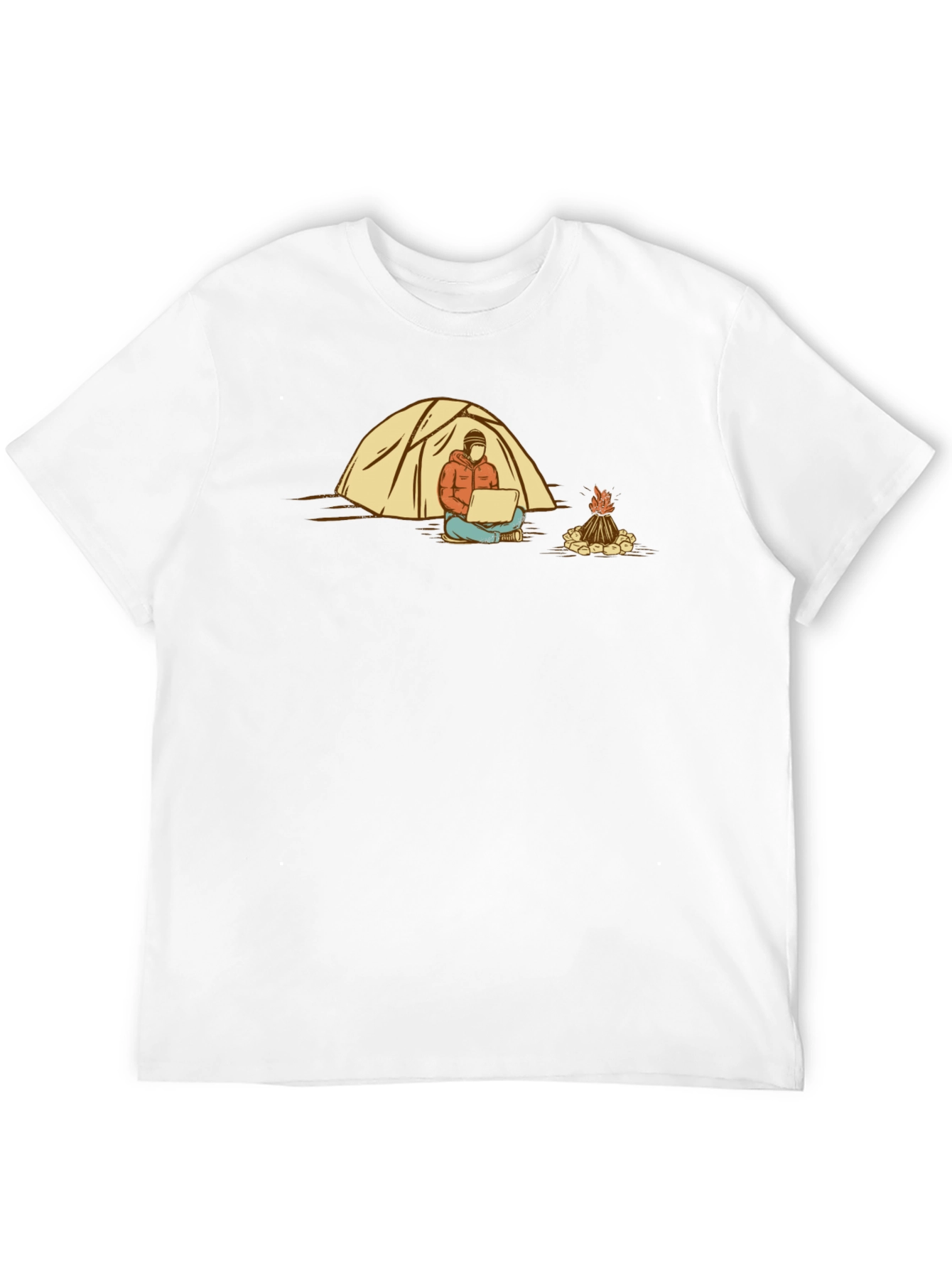 Camper by Fire T-Shirt - Black