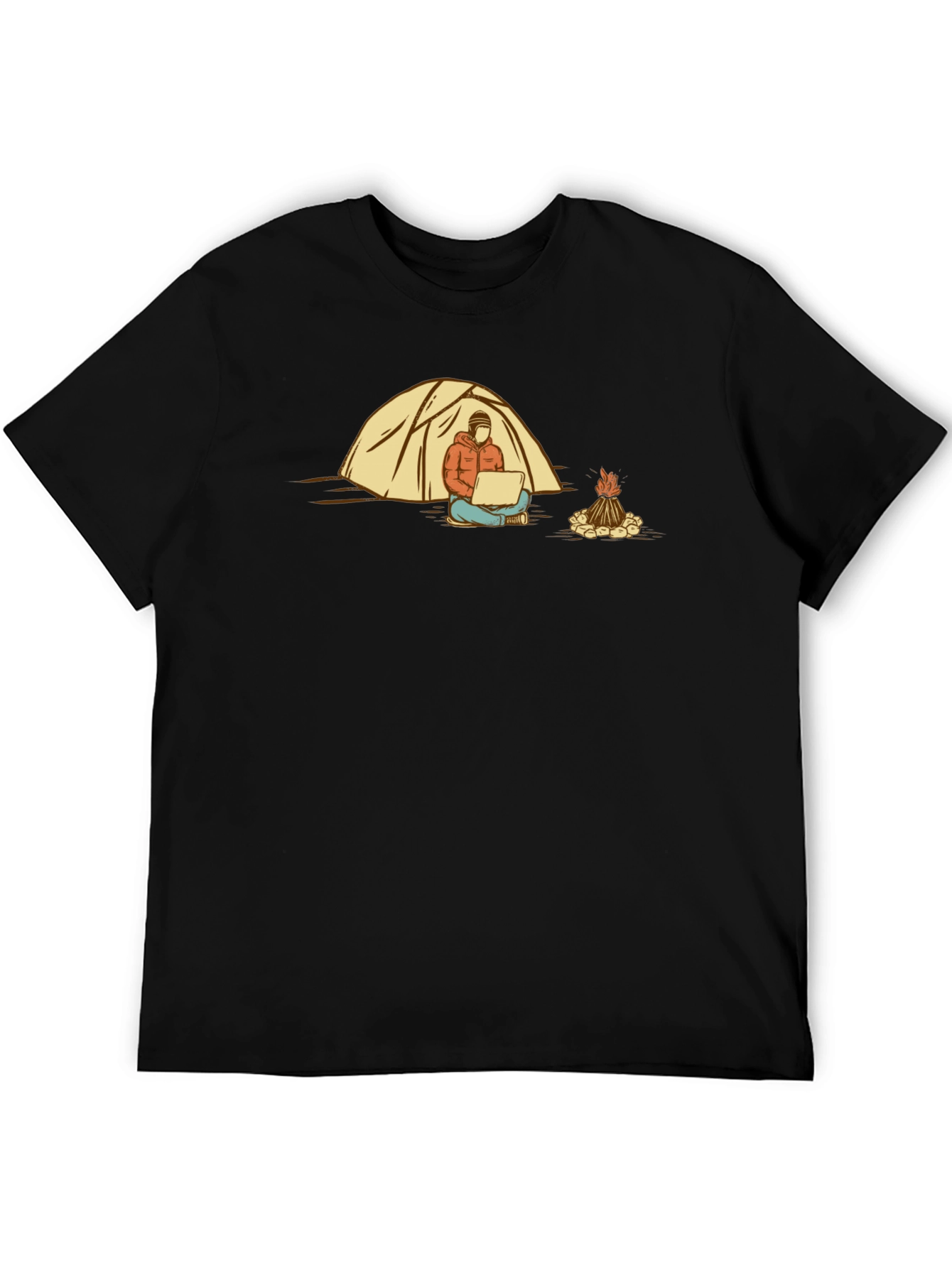 Camper by Fire T-Shirt - Black