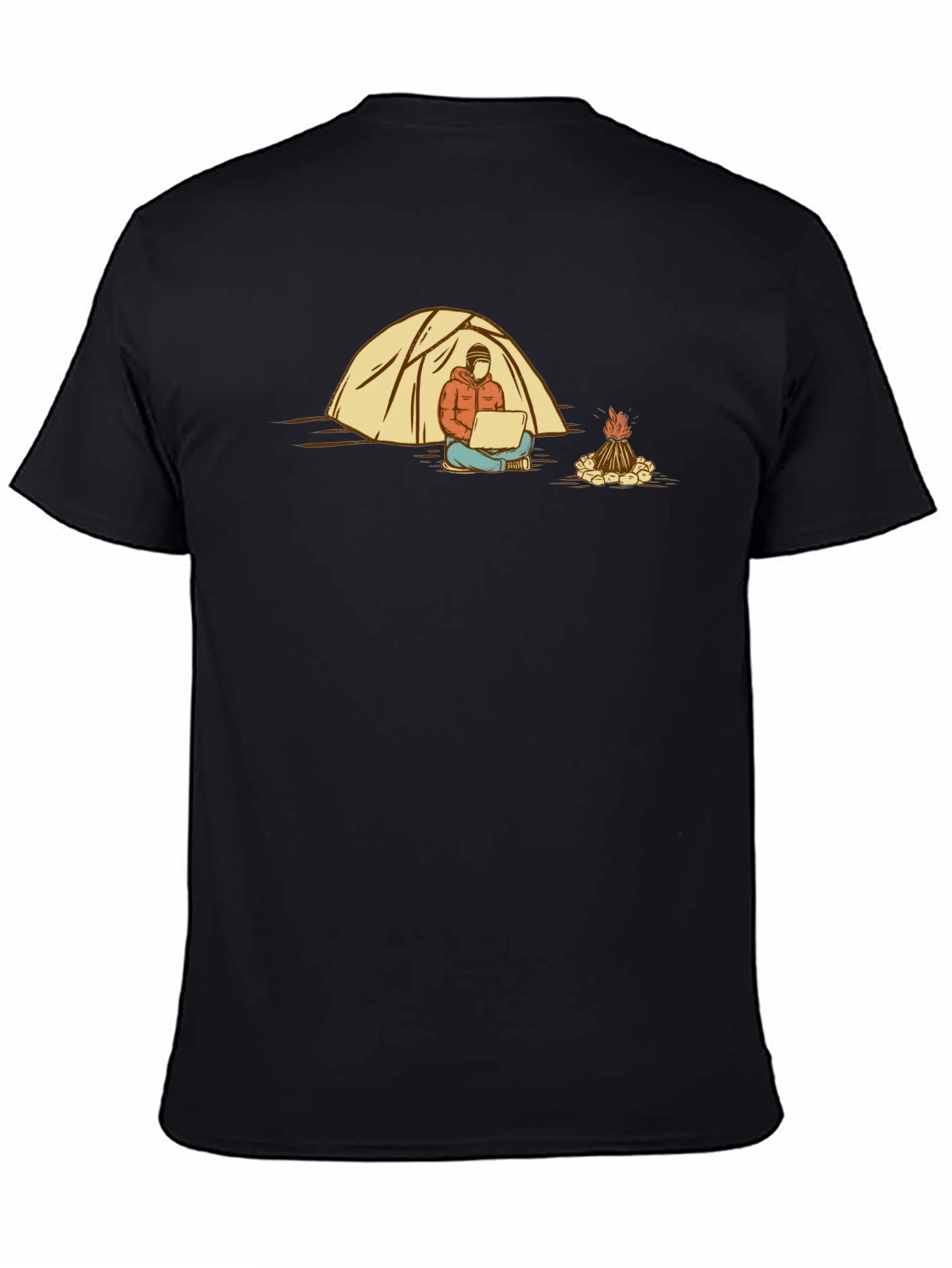 Camper by Fire T-Shirt - Black