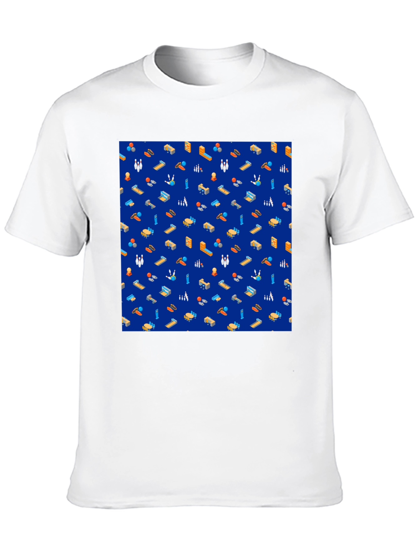 Bowling Pattern Tee - Stylish Sport Shirt
