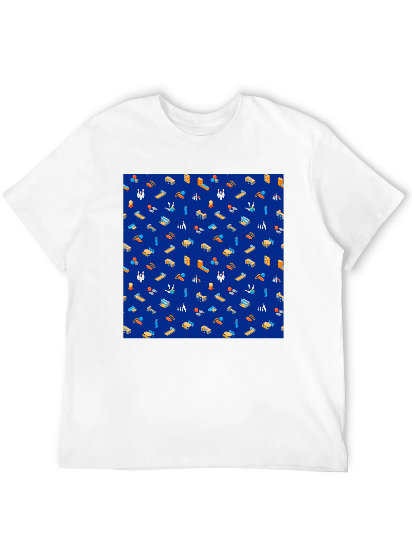 Bowling Pattern Tee - Stylish Sport Shirt