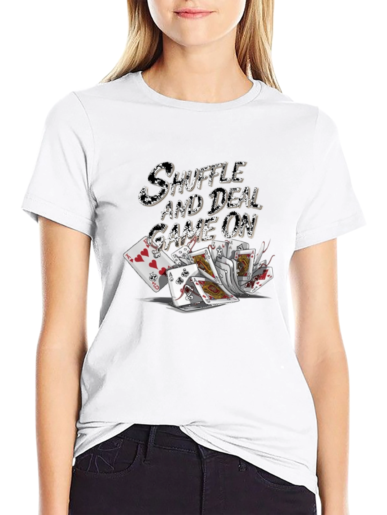 Shuffle and Deal Game On T-Shirt
