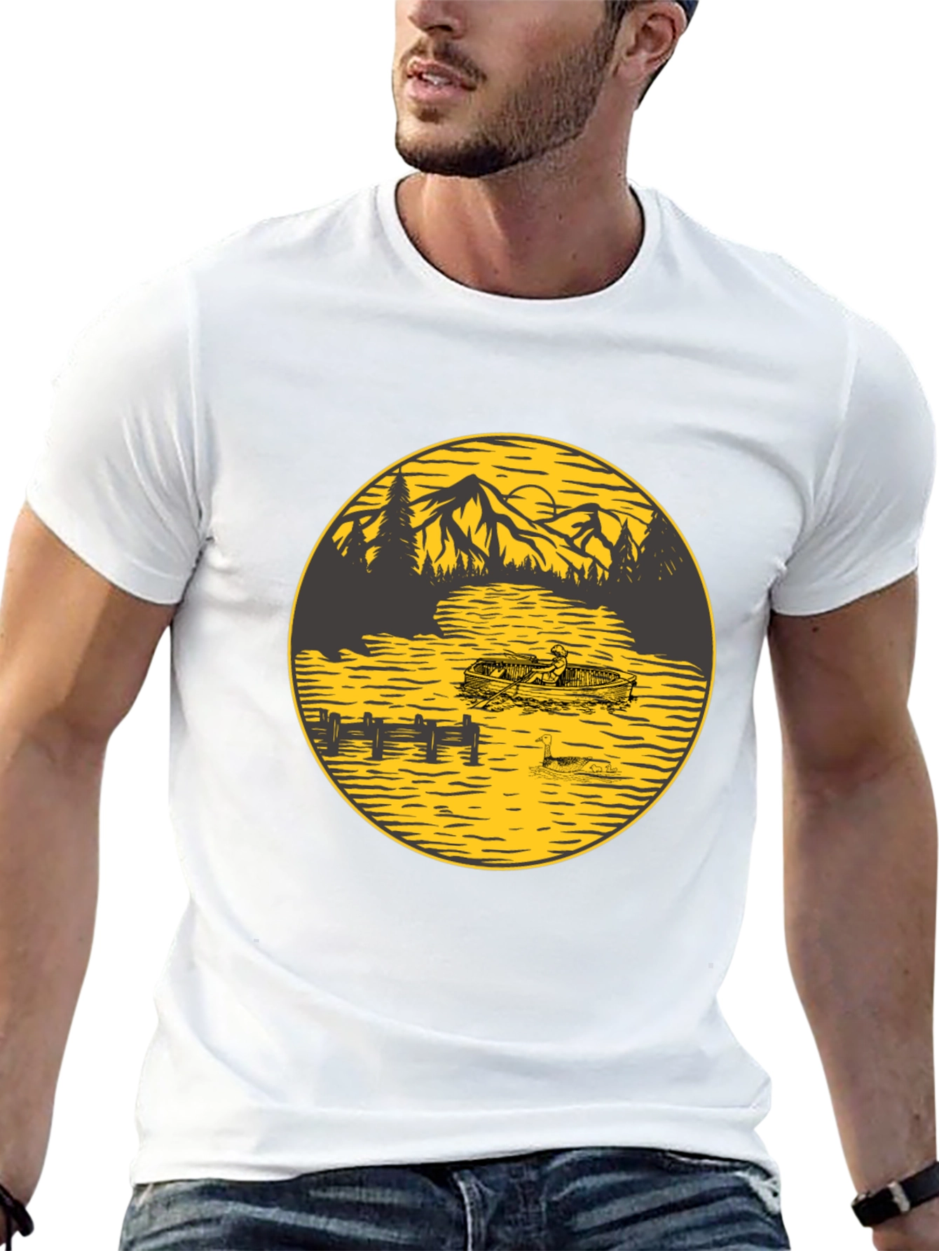 Mountain Lake Graphic Tee