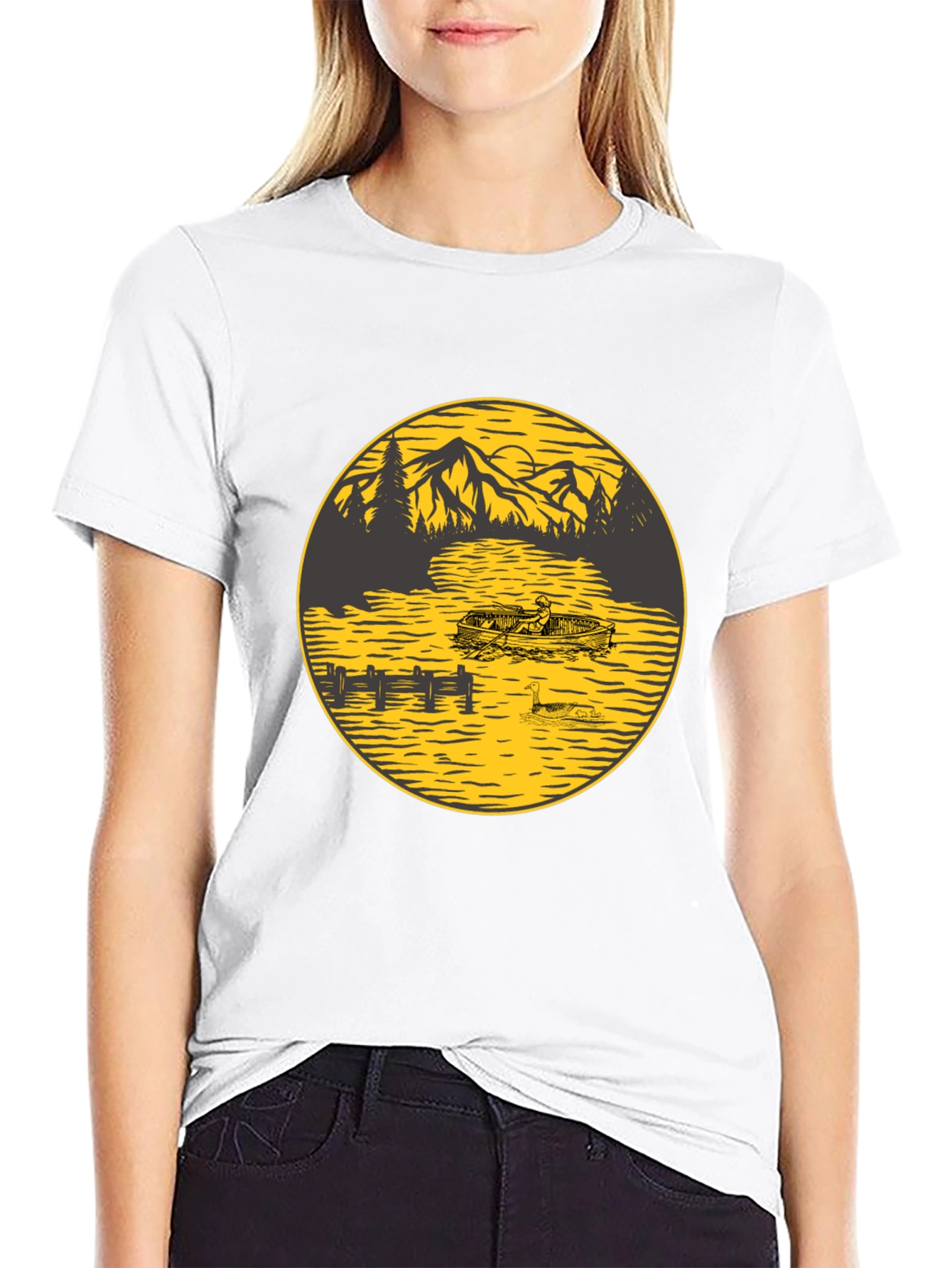 Mountain Lake Graphic Tee