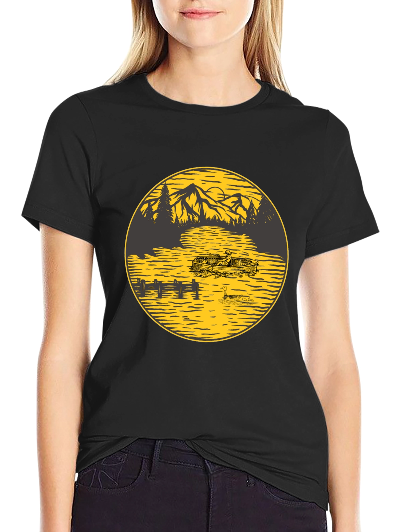 Mountain Lake Graphic Tee