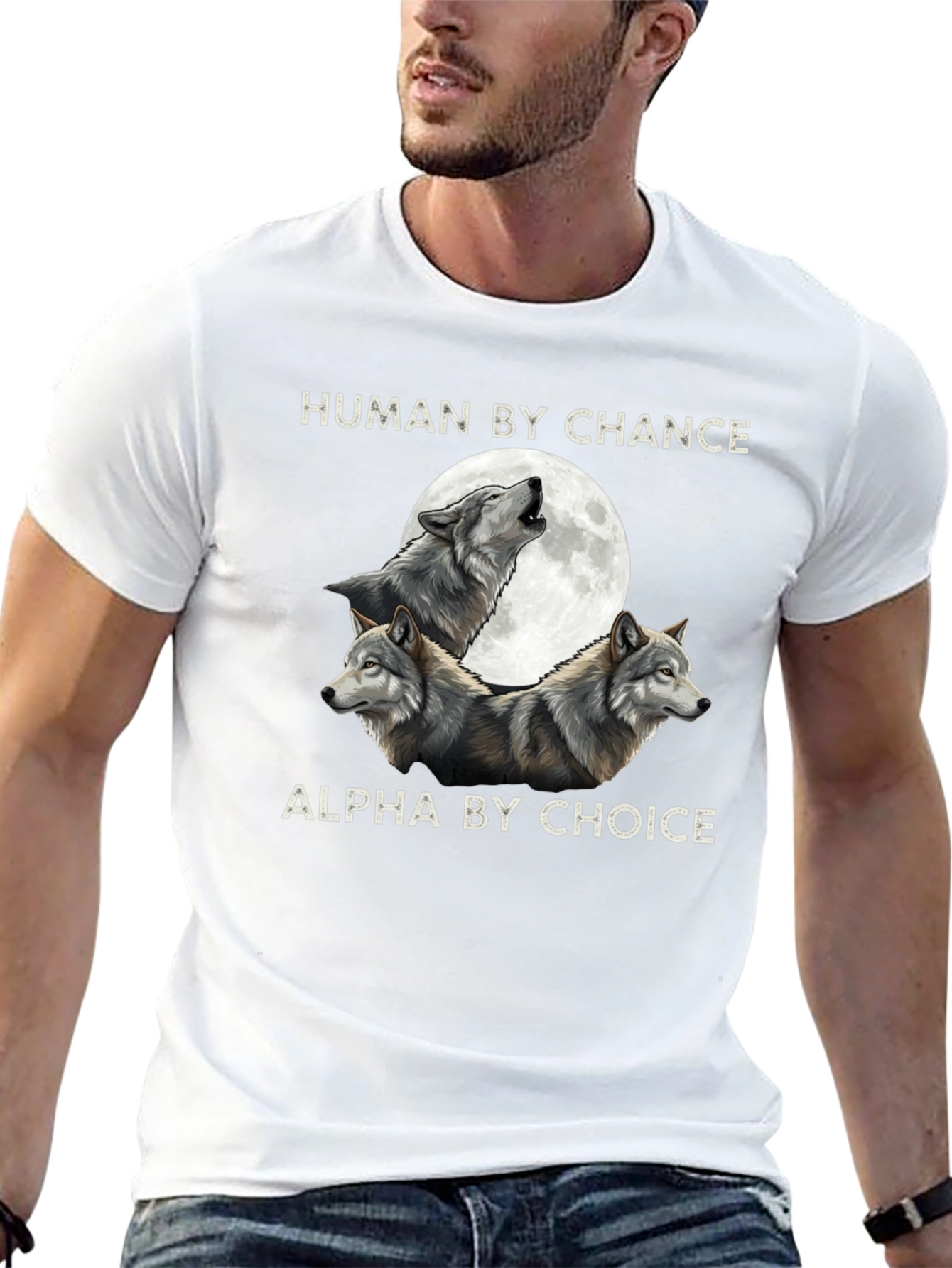 Human By Chance Wolf Graphic Tee