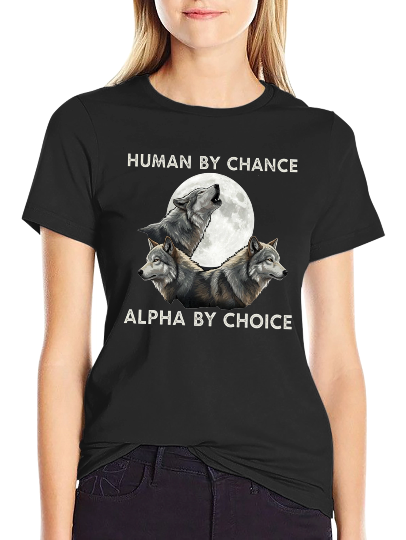 Human By Chance Wolf Graphic Tee