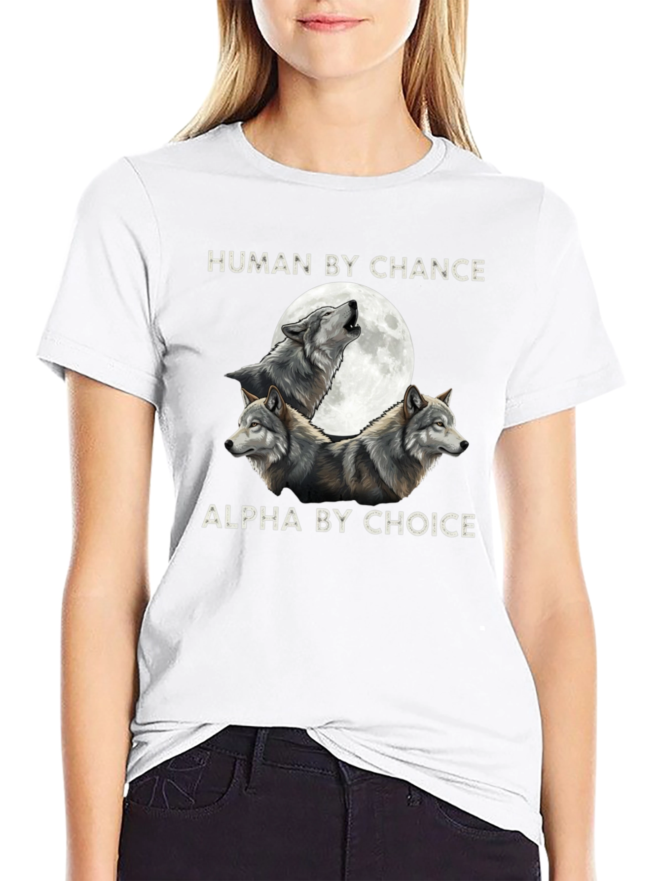 Human By Chance Wolf Graphic Tee