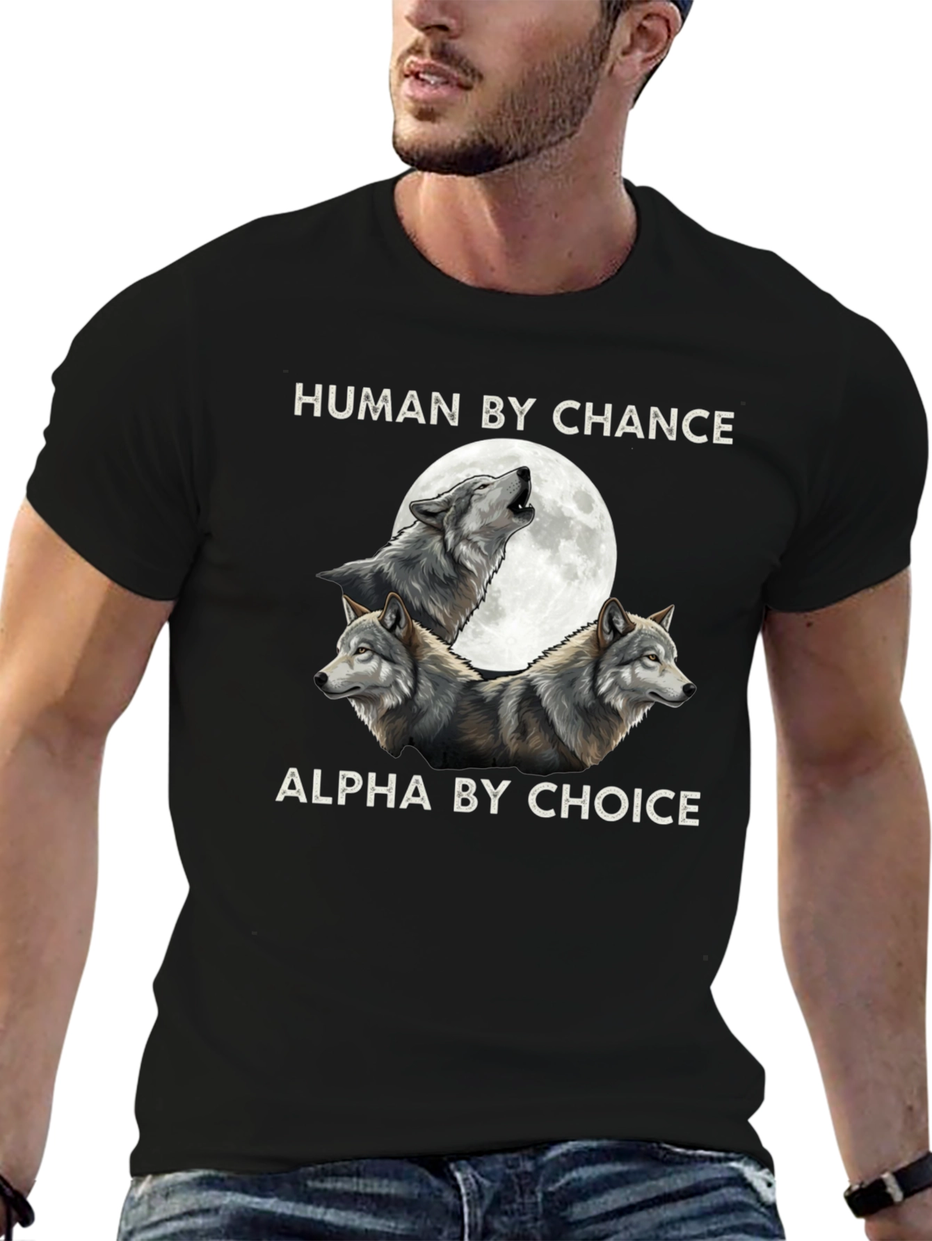 Human By Chance Wolf Graphic Tee