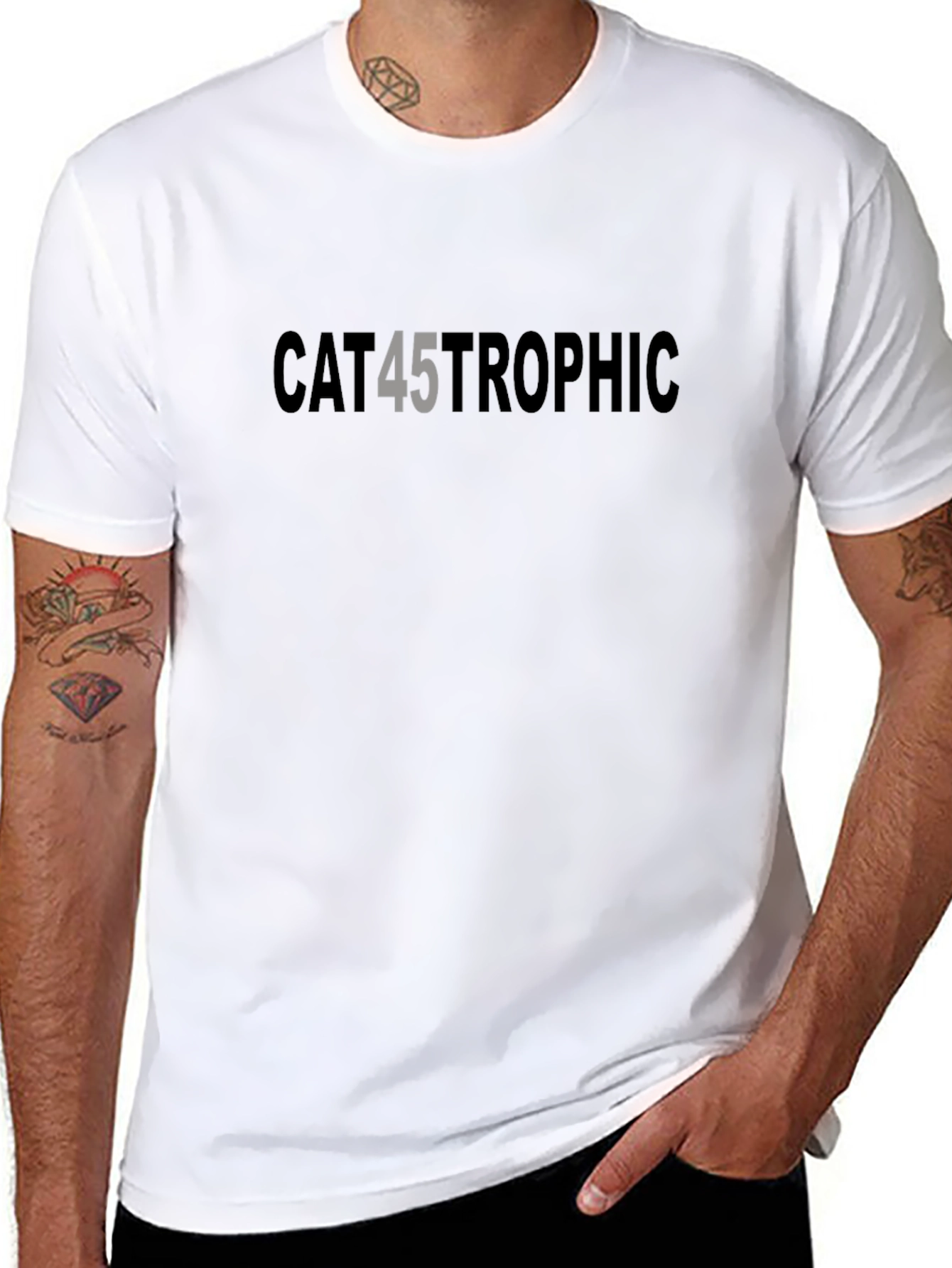 Cat45trophic Graphic Tee - Quirky & Comfortable