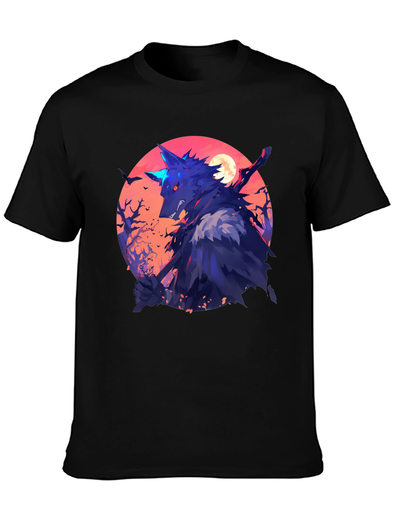 Wolf Warrior Graphic Tee - Black