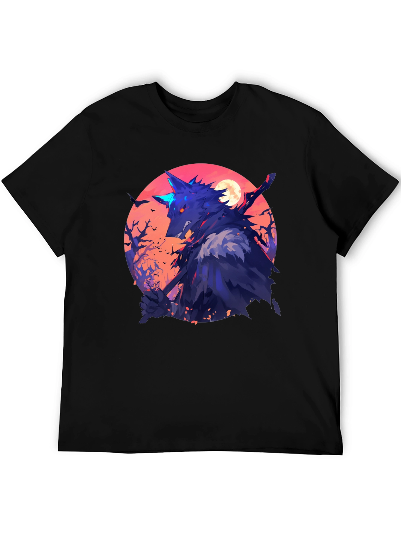 Wolf Warrior Graphic Tee - Black