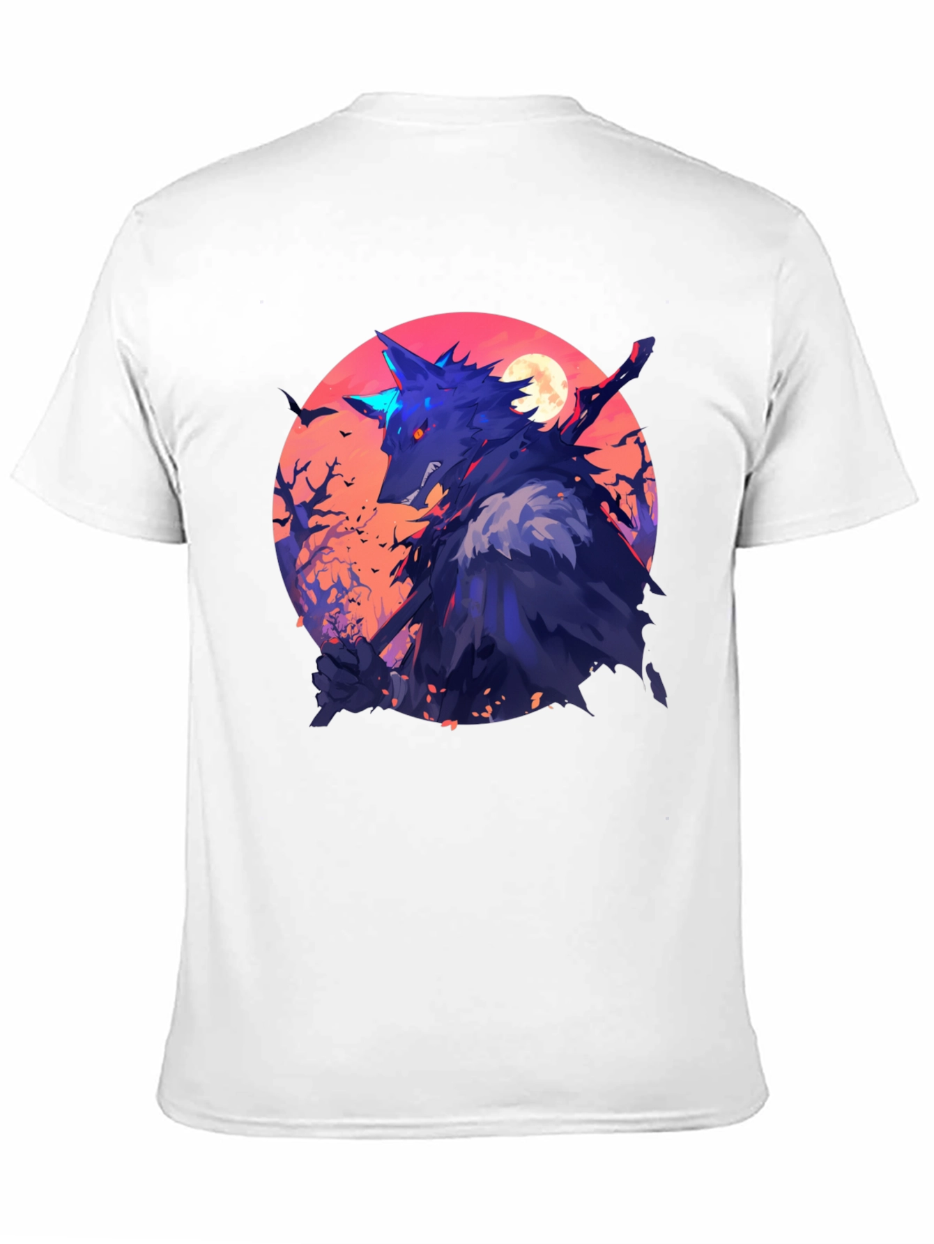 Wolf Warrior Graphic Tee - Black