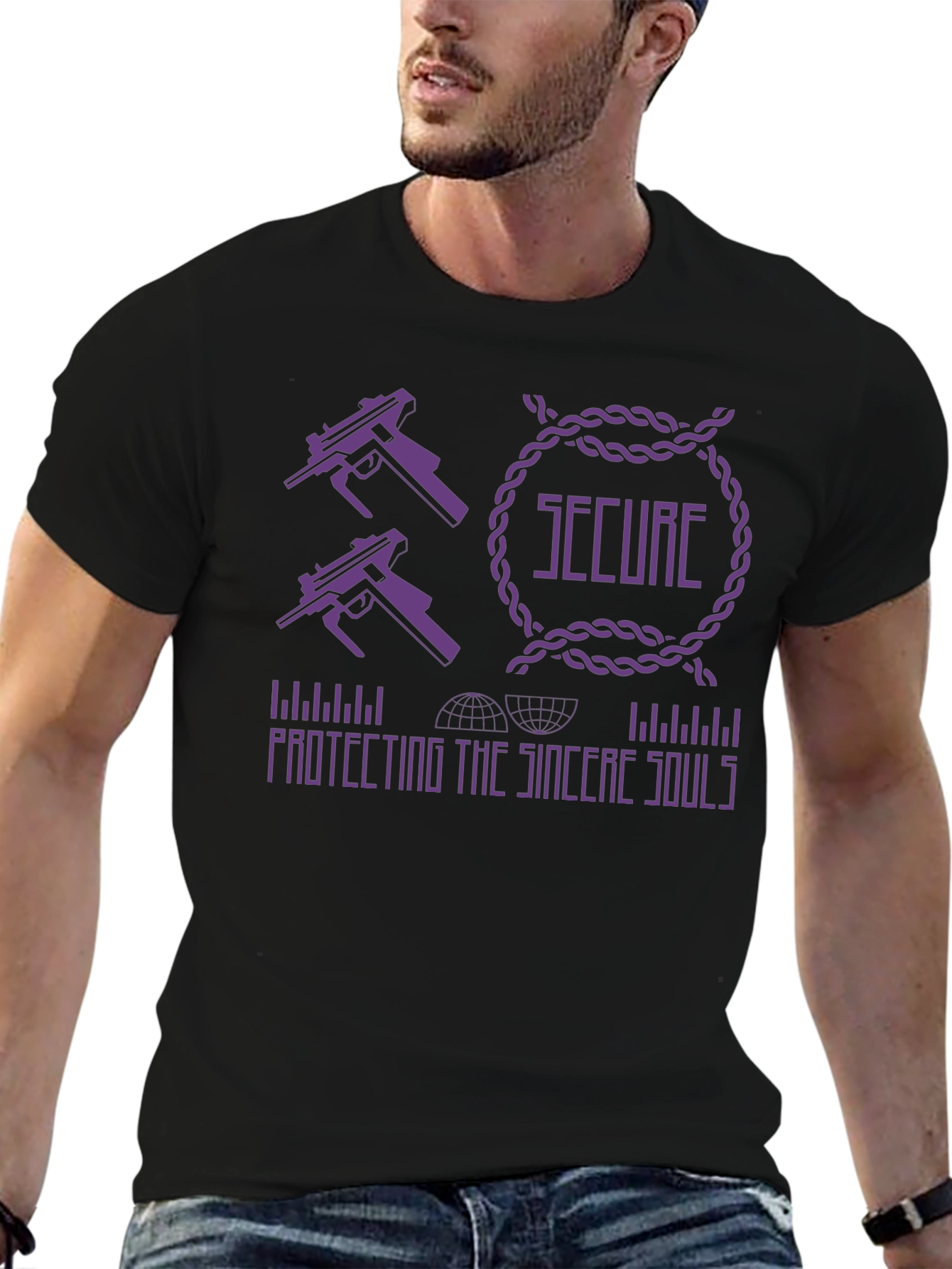 Secure Graphic Print T-Shirt