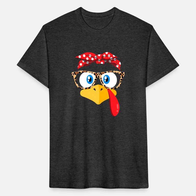 Thanksgiving Turkey Face Leopard Print Glasses