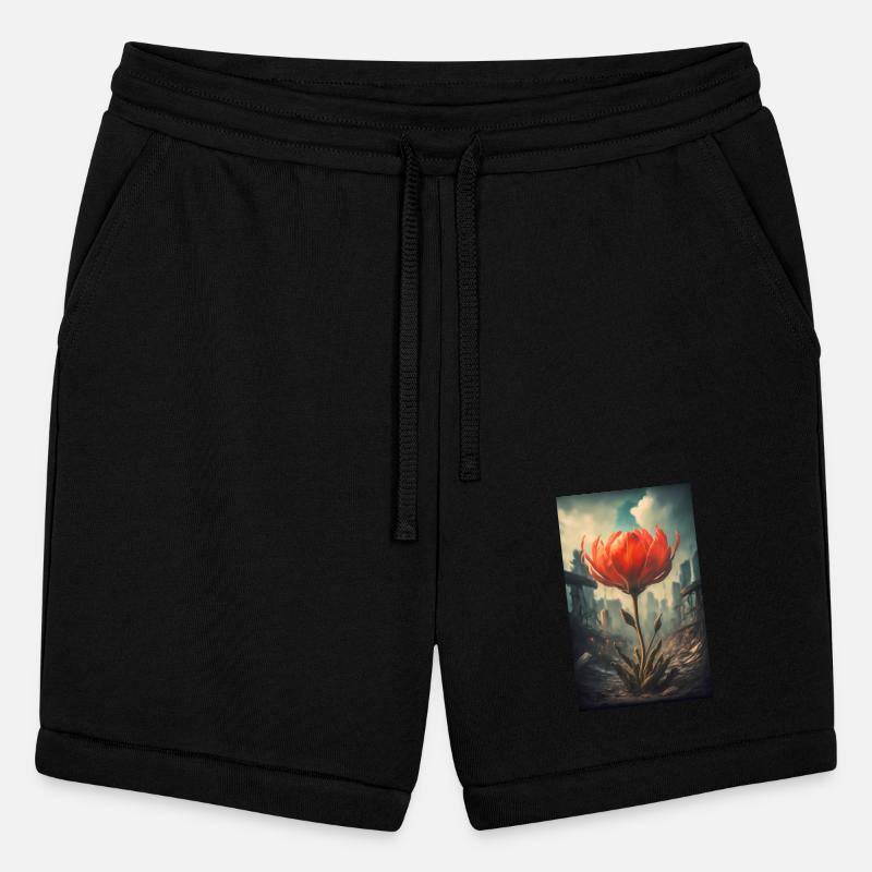The last red flower in a dystopian future