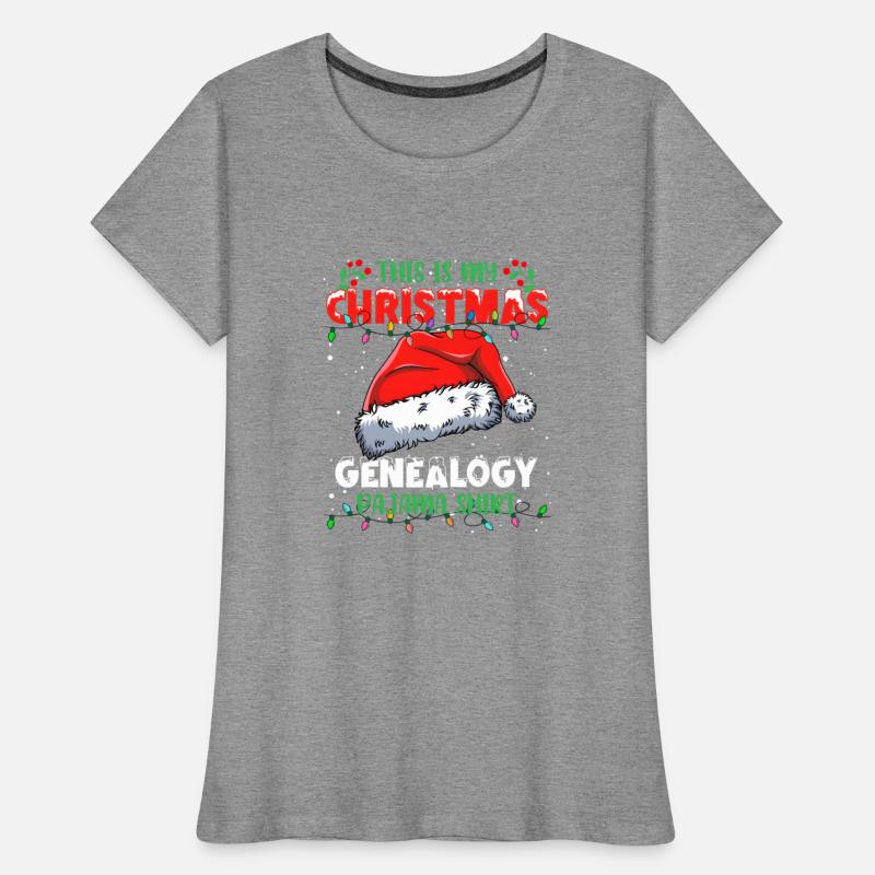 This is My CHRISTMAS GENEALOGY PAJAMA SHIRT