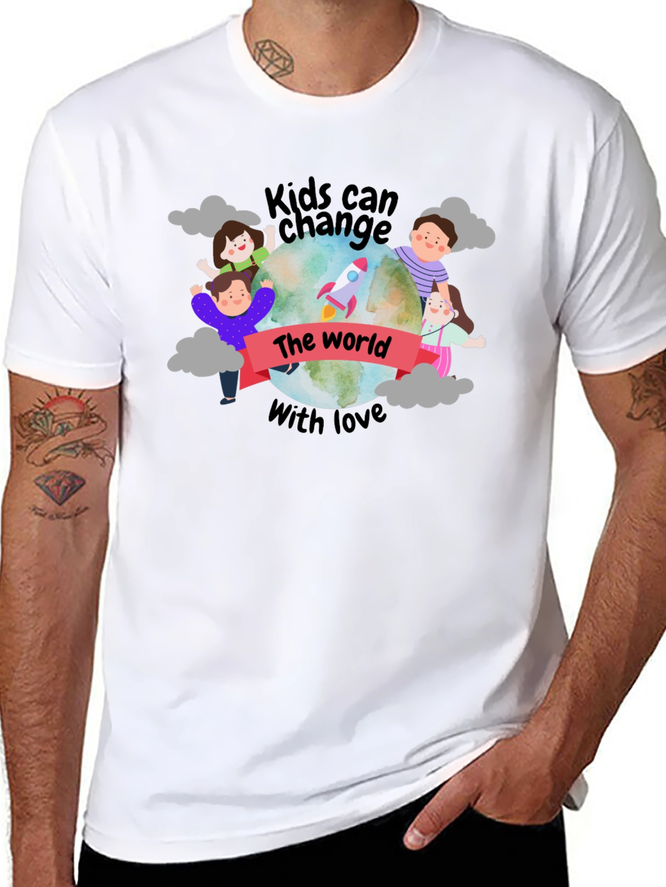 Kids Can Change The World With Love T-Shirt