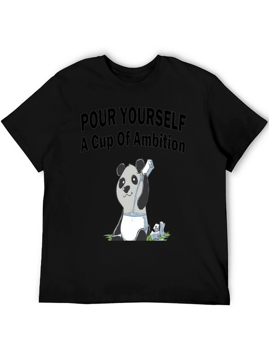Ambition Panda T-Shirt: Pour Yourself a Cup