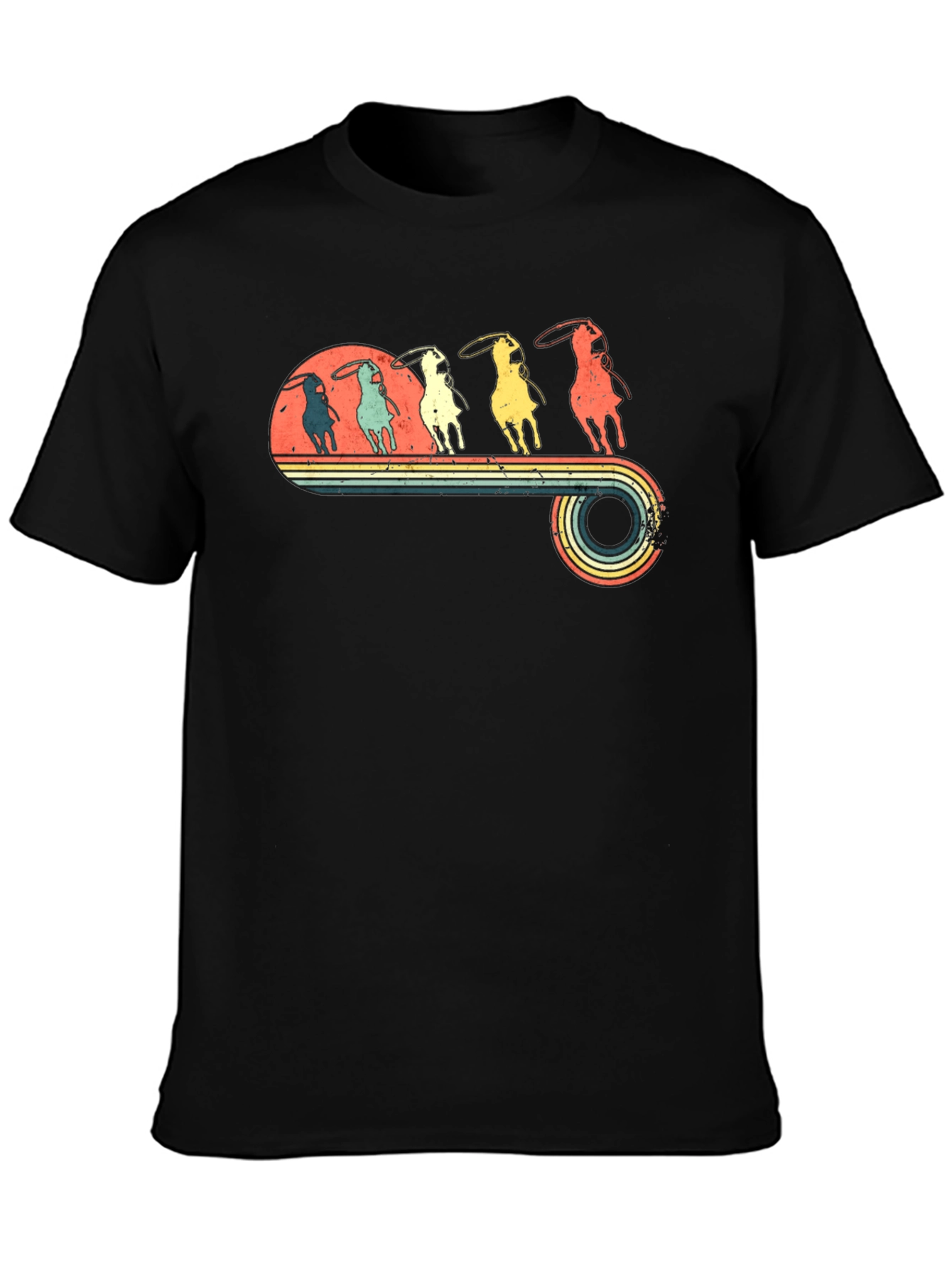 Retro Cowboy Rodeo T-Shirt - Western Style Tee