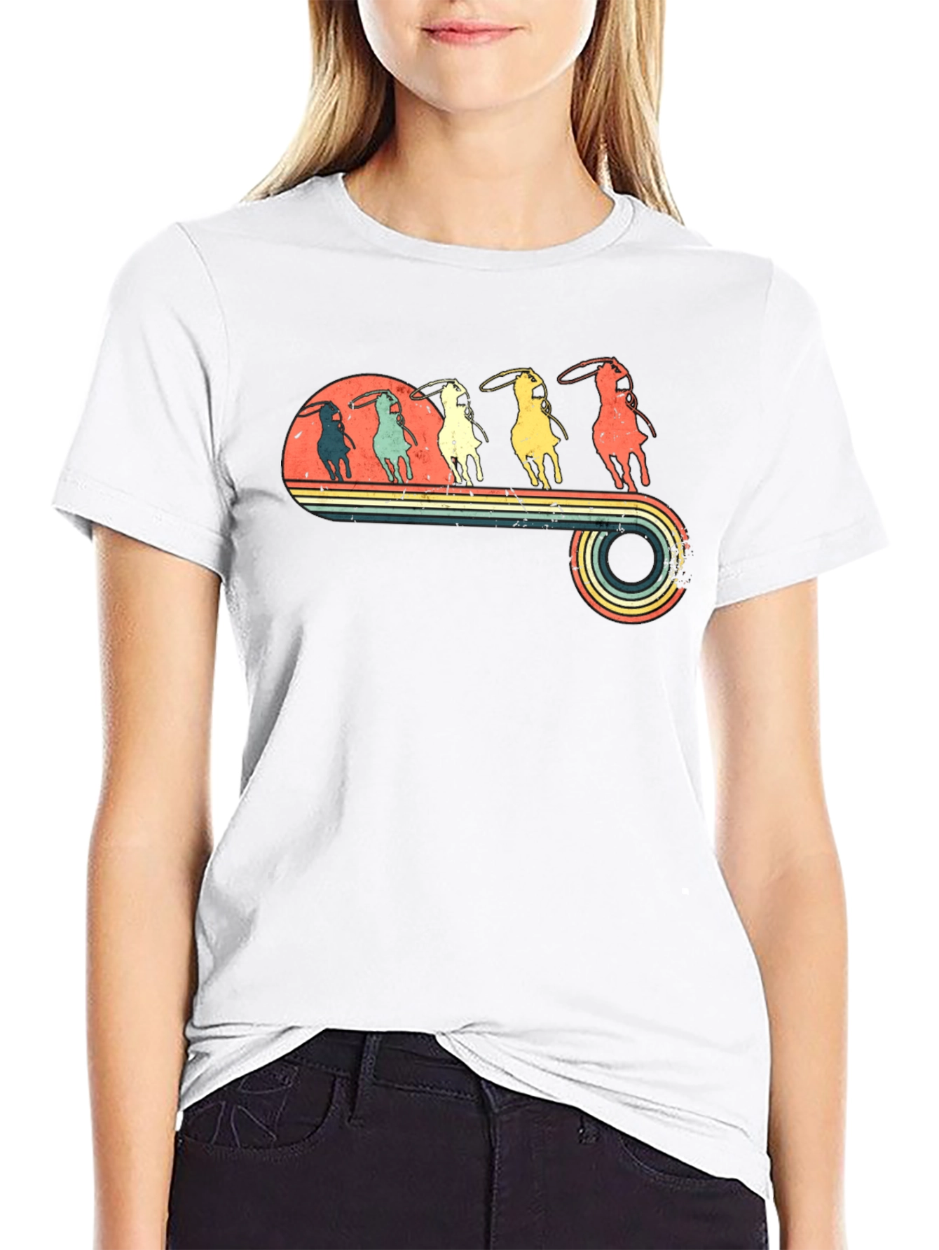 Retro Cowboy Rodeo T-Shirt - Western Style Tee