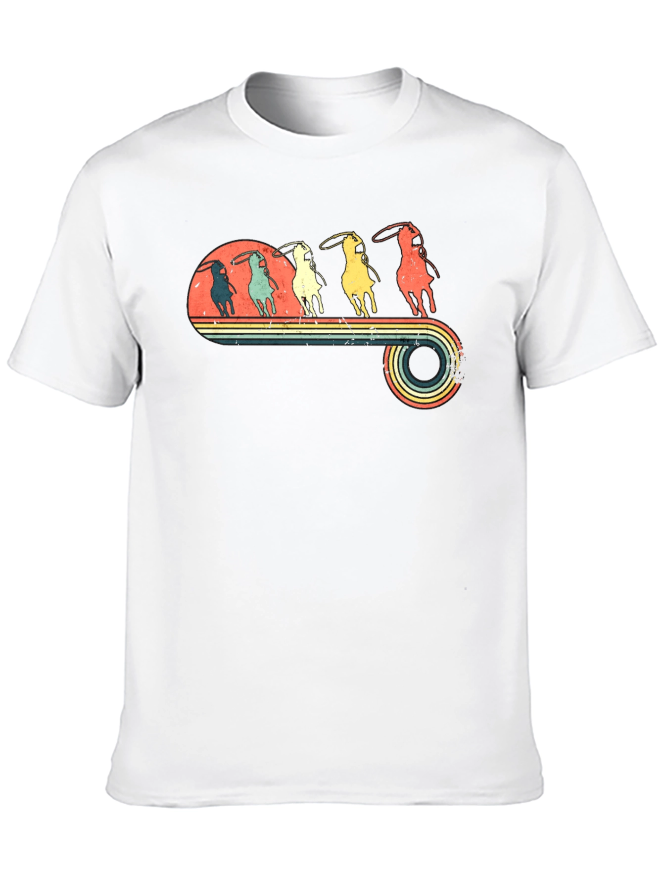 Retro Cowboy Rodeo T-Shirt - Western Style Tee