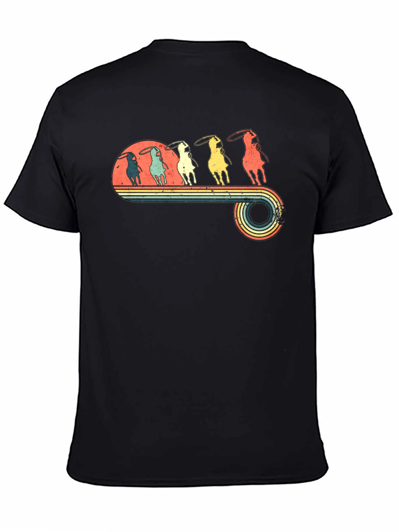 Retro Cowboy Rodeo T-Shirt - Western Style Tee
