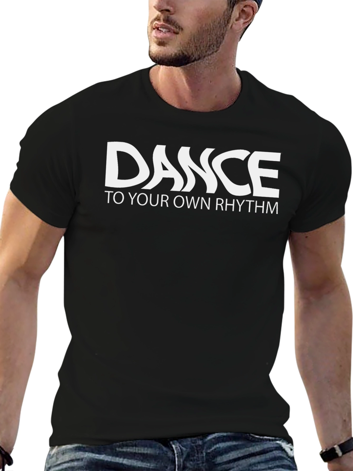 Dance to Your Own Rhythm - Stylish Black T-Shirt