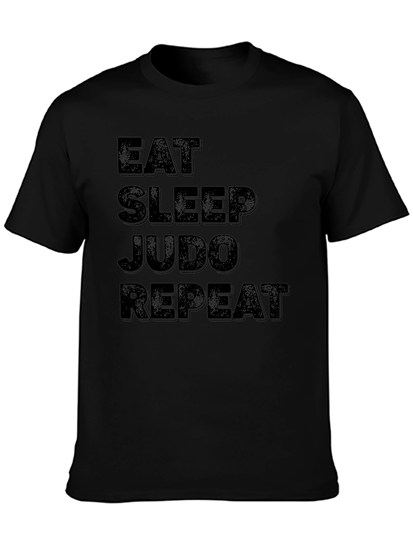 Eat Sleep Judo Repeat Black T-Shirt