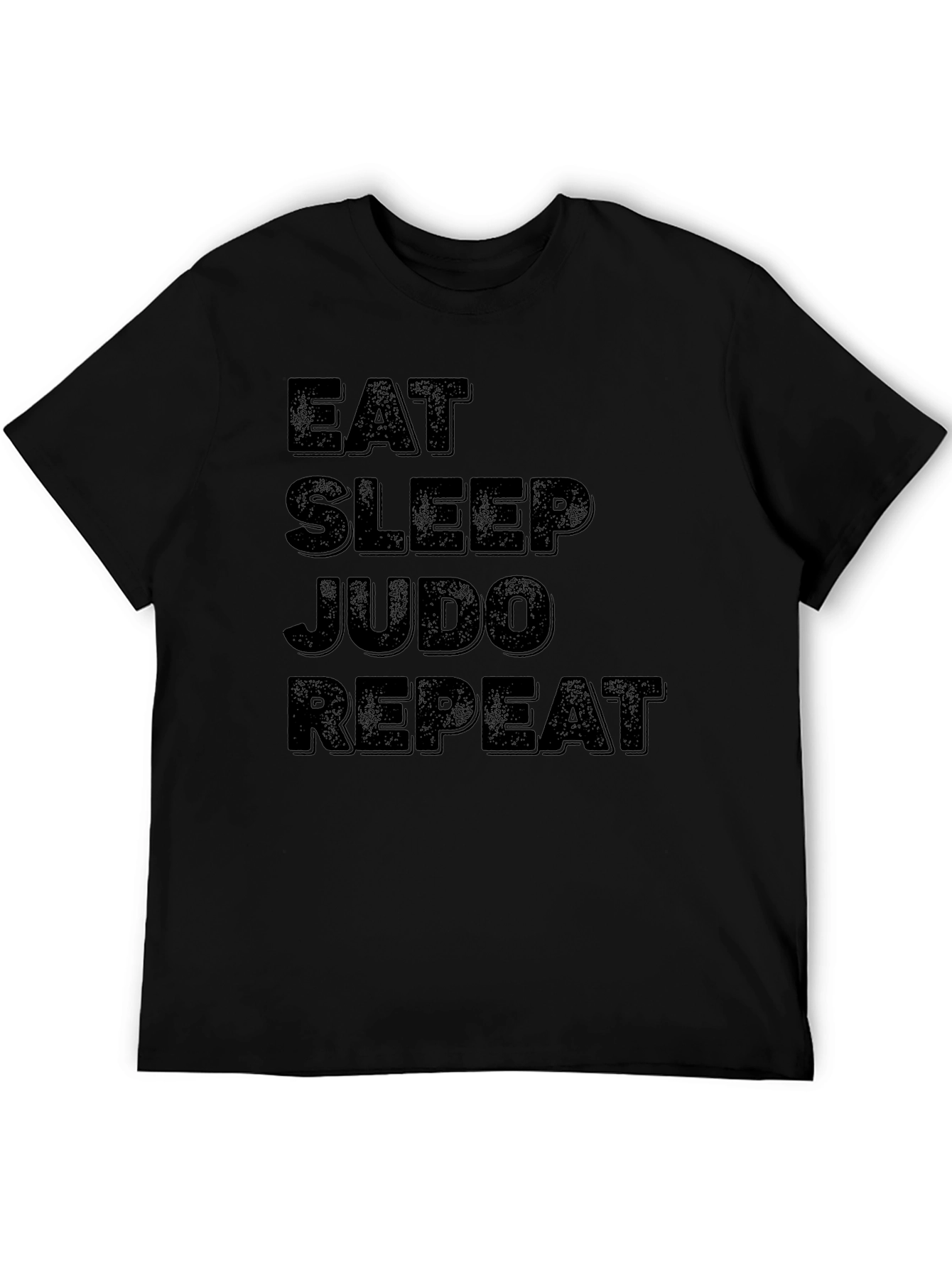 Eat Sleep Judo Repeat Black T-Shirt