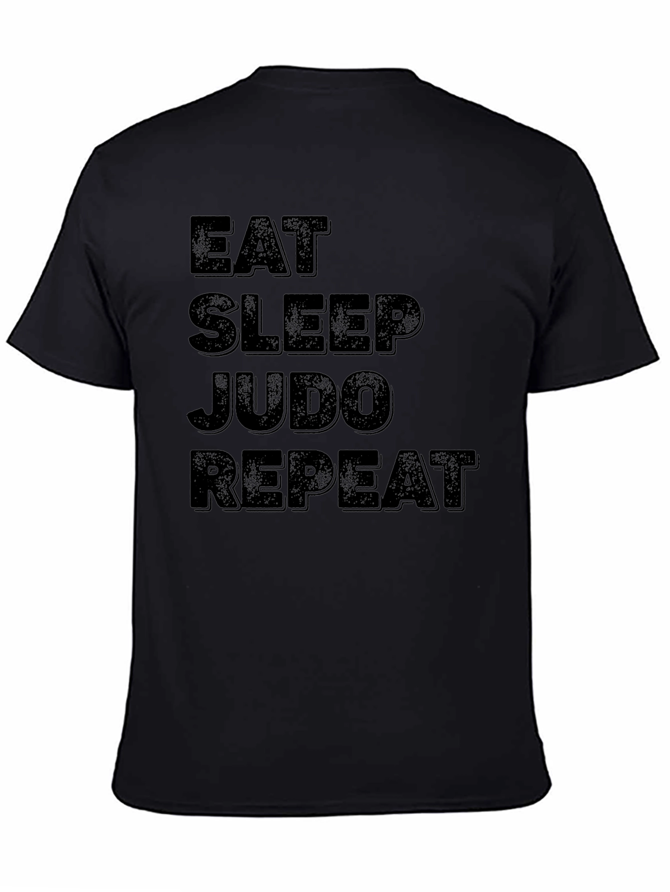 Eat Sleep Judo Repeat Black T-Shirt