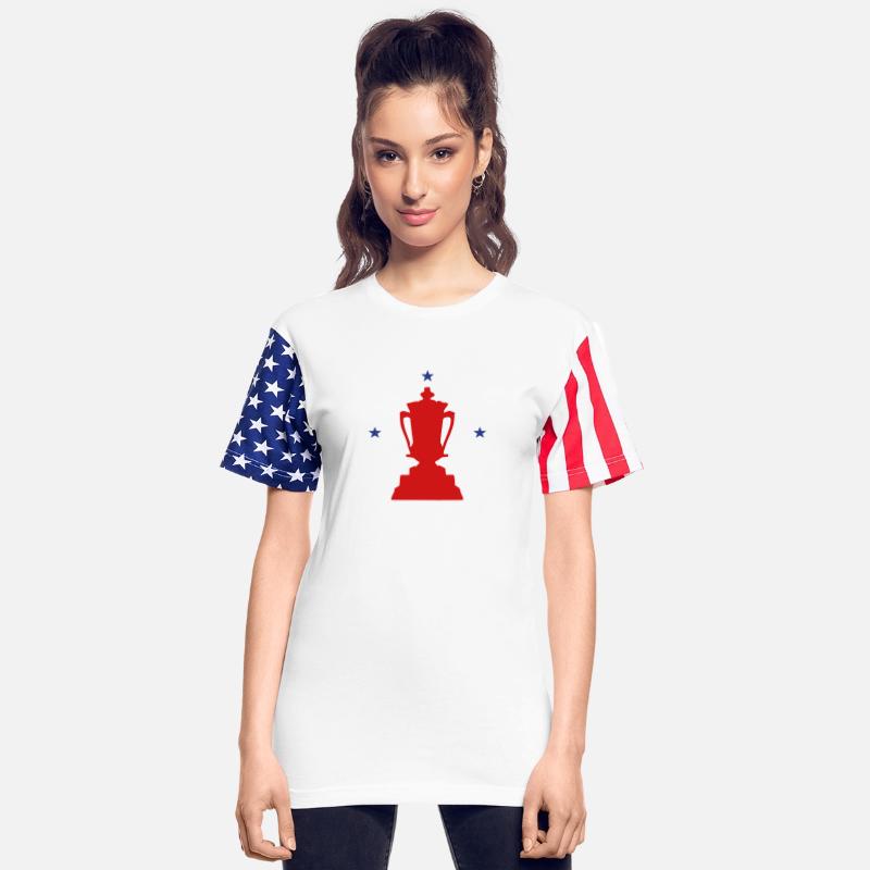 Trophy With Three Stars Vector Two Colors