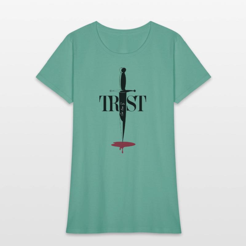 Trust Cuts Deep: Minimalist Dagger Art