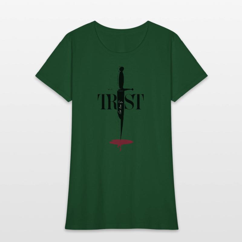 Trust Cuts Deep: Minimalist Dagger Art