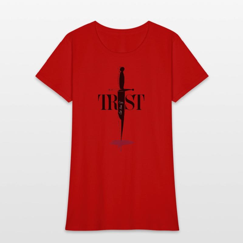 Trust Cuts Deep: Minimalist Dagger Art