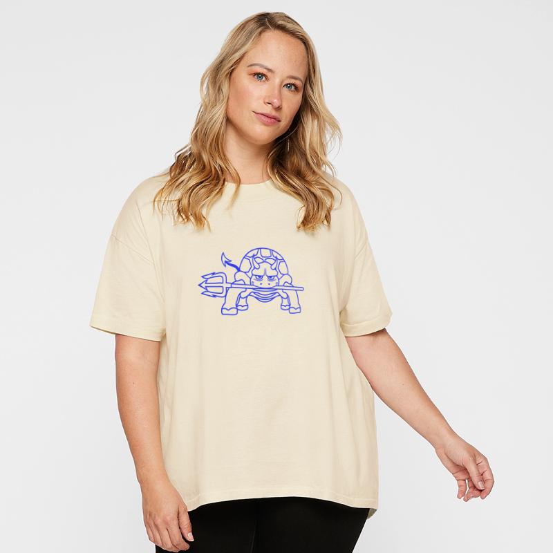 Turtle Devil Hell Trident Evil Demon Cool Cartoon